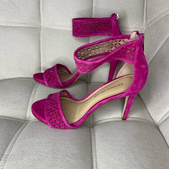 Pink Antonio Melani Heels size 8M - Picture 4 of 4